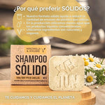 Shampoo Sólido de Manzanilla para Todo Tipo de Cabello 60g | Vegano | Libre de Crueldad | Cosmética Eco-Friendly
