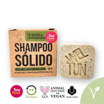 Shampoo Sólido de Té Verde Lemongrass para Cabello Graso 60g | Vegano | Libre de Crueldad | Cosmética Eco-Friendly