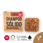 Shampoo Sólido de Coco para Cabello Seco 60g | Vegano | Libre de Crueldad | Cosmética Eco-Friendly