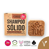Shampoo Sólido de Coco para Cabello Seco 60g | Vegano | Libre de Crueldad | Cosmética Eco-Friendly