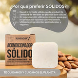 Acondicionador Sólido de Almendra para Ondas y Rulos 40 g | Vegano | Libre de Crueldad | Cosmética Eco-Friendly