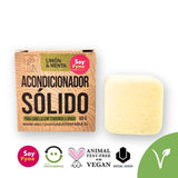 Acondicionador Sólido de Limón - Menta para Cabello Graso 40 g | Vegano | Libre de Crueldad | Cosmética Eco-Friendly