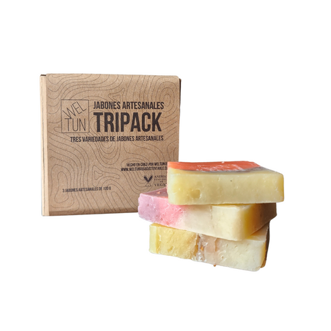 Tripack Jabones Artesanales: Natural y Suave