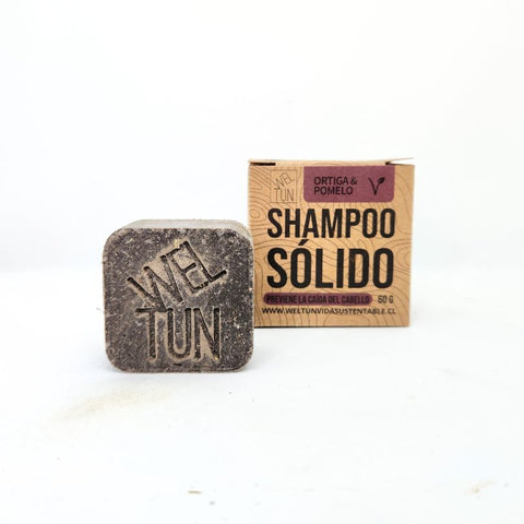 Shampoo Sólido de Ortiga-Pomelo Anticaída 60g | Vegano | Libre de Crueldad | Cosmética Eco-Friendly