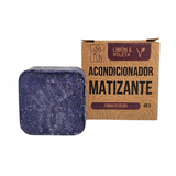 Acondicionador Matizante Sólido 40 g — Para Tonos Rubios y Canos