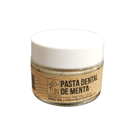 Pasta Dental Menta Vegana: Cuida tu sonrisa de forma natural con nuestra pasta dental de menta vegana, elaborada con ingredientes naturales y en un envase retornable. ¡Sonríe con confianza y cuida el planeta!